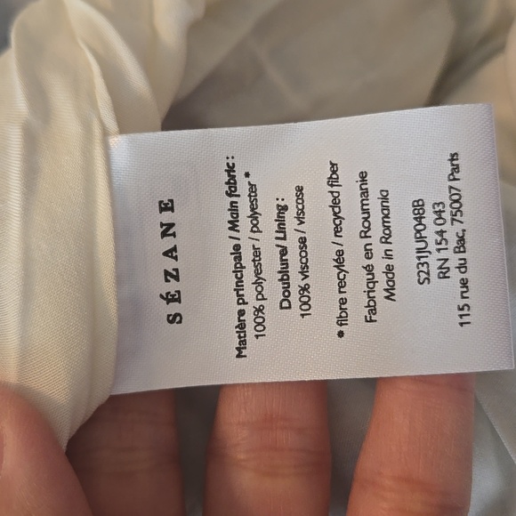 Sezane Dune Alcazar Blue Midi Skirt - Picture 6 of 7